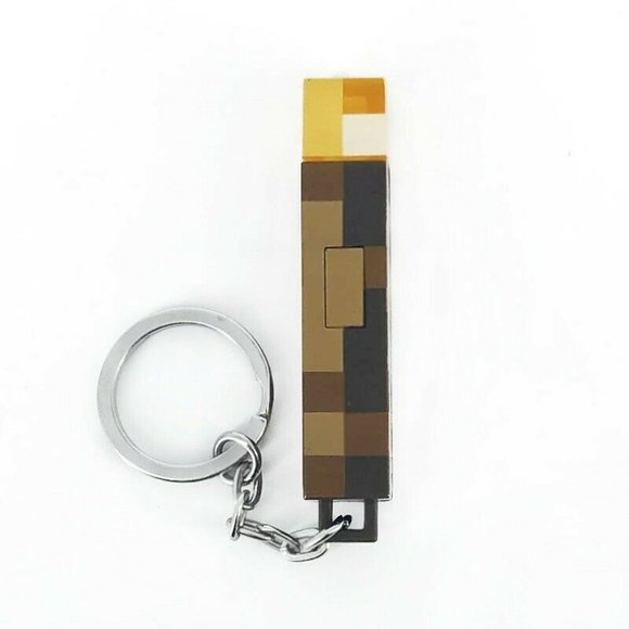 Minecraft Torch LED keychain Toys Kids Gift - Picture 1 of 4